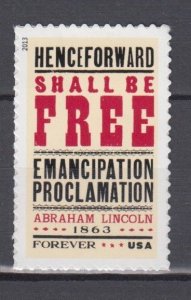 ​USA Sc#4721 Civil Rights Emancipation Proclamation forever stamp  MNH