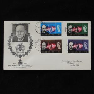 ZS-AB456 ASCENSION ISLAND - Churchill, 1966 Fdc, Death Of Sir W. Churchill Cover