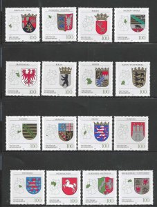 GERMANY  SC # 1699 - 1714   MNH