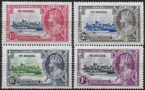 1935 St Helena Silver Jubilee 4v. MNH SG n. 124/27