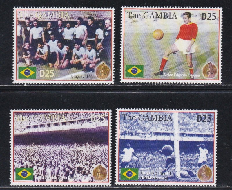 Gambia # 2938 & 2939, World Cup Soccer 75th Anniversary, NH, 1/2 Cat.