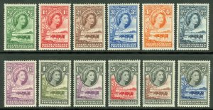 SG 143-153 Bechuanaland 1955. ½d to 5/- set of 12. Pristine lightly mounted...