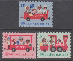 UN New York 161-163 MNH VF