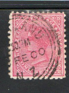 NEW ZEALAND #61  1882  1p       QUEEN VICTORIA   F-VF  USED  x