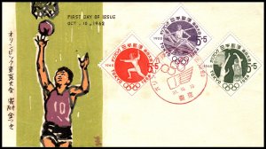 Japan B18-B20 Summer Olympics U/A FDC