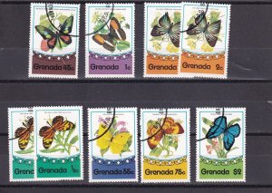 SA06a Grenada 1975 Butterflies used stamps