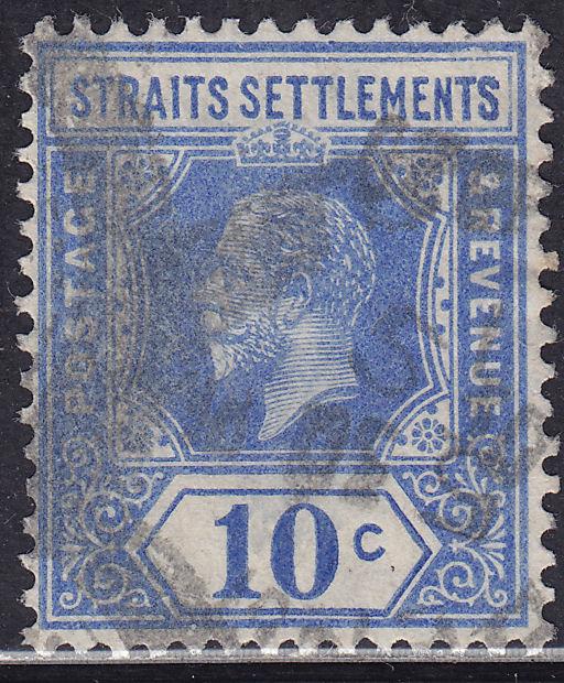 Straights Settlements 159 USED 1918 King George V