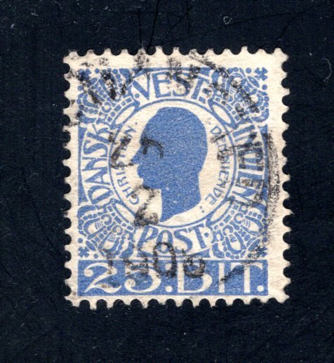 Danish West Indies #34,  F/VF,  Used,   CV $10.50 ....1630032