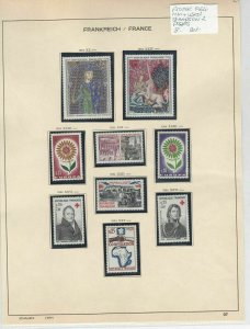 France 1964 MM+Used Stamps On 2 Pages Ref: R6798