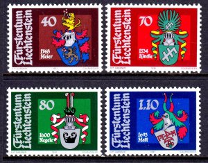 Liechtenstein 1981 Arms Complete Mint MNH Set SC 704-707