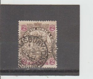 Rhodesia  Scott#  28  Used  (1896 Coat of Arms)