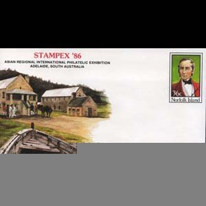 NORFOLK IS. 1986 - Pre-stamped Cover-No.18 Explorer