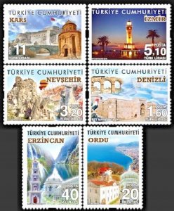 Turkey 2016 MNH Stamps Tourism Mountains Balloons Antiquity Architecture