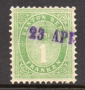 Switzerland Bern Canton Early Issue Fine Used 1f. 081840