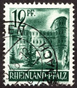 1947, Germany, French Occupation 12Pf, Used, Sc 6N4