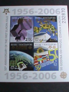 BOSNIA STAMP-2006- 50TH ANNIVERSARY OF 1ST EUROPA ISSUE MNH-S/S VERY FINE