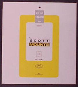 Scott/Prinz Pre-Cut Souvenir Sheets Small Panes Stamp Mounts 186x230 #1015 Clear