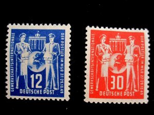 GERMAN DEM REP - SCOTT# 49-50 - - CS - MH - CAT VAL $14.50