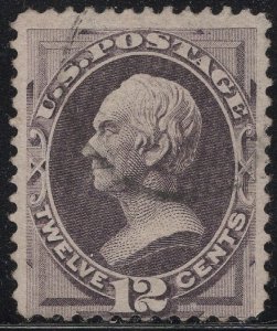 Scott # 162  Lot E974   12c Clay   blackish violet   Used