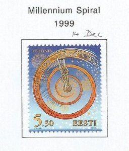 ESTONIA - 1999 - Millennium Spiral - Perf Single Stamp - Mint Lightly Hinged