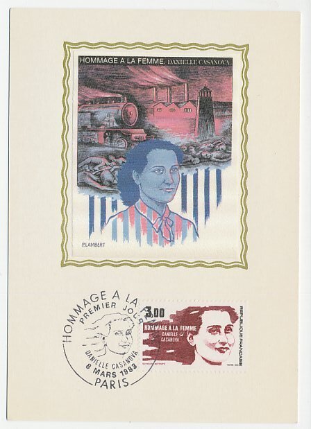Card / Postmark France1983 Danielle Casanova - WWII Victim