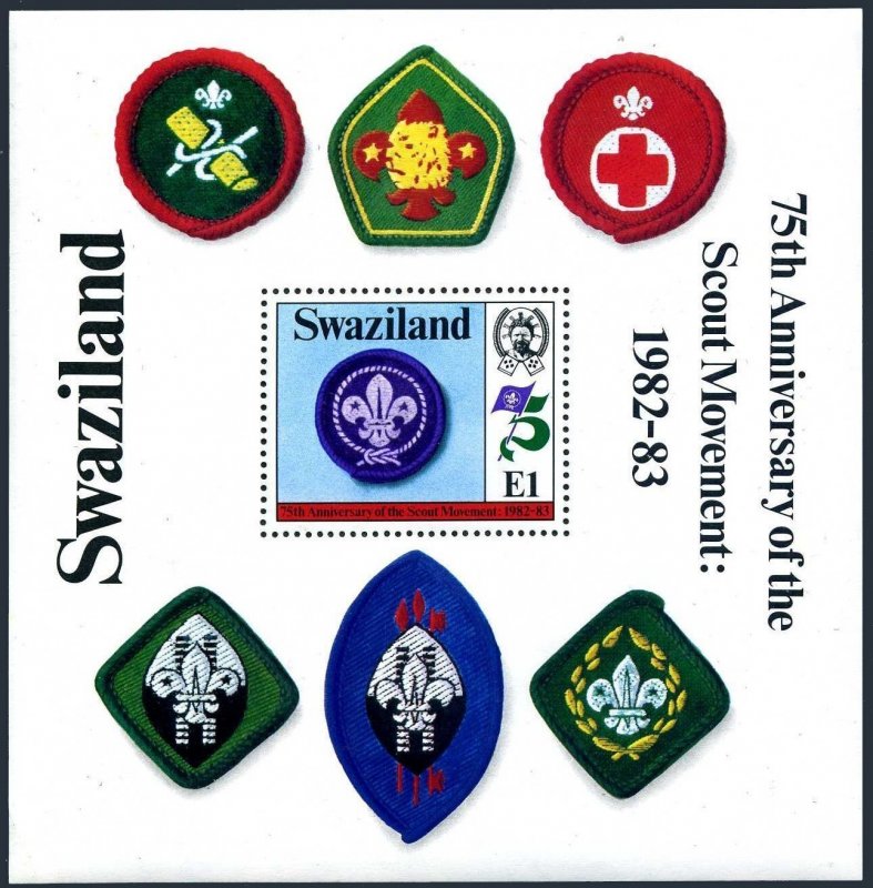 Swaziland 418-422,MNH.Michel 415-418,Bl.5. Scouting Year 1982.Lord Baden-Powell.