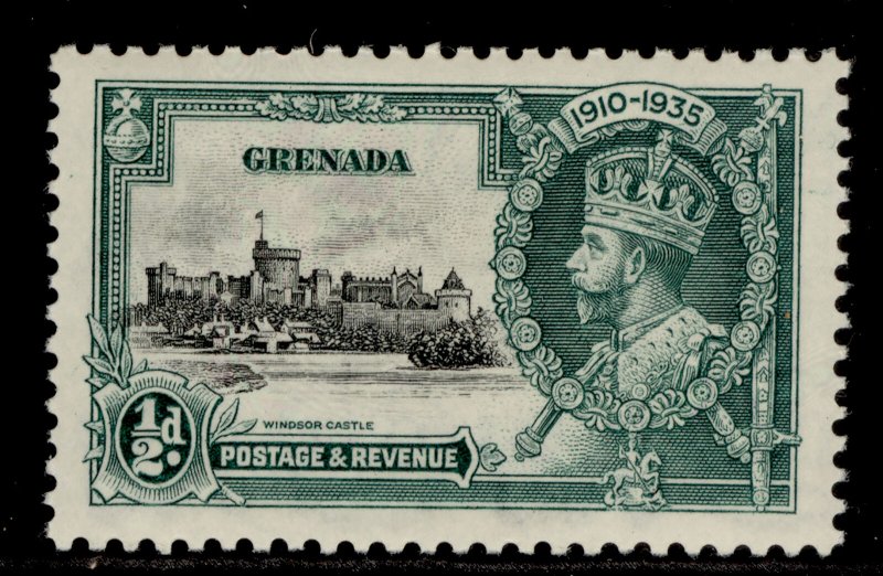 GRENADA GV SG145, ½d black & green, LH MINT. 