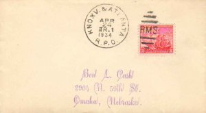 United States U.S. R.P.O.'s Knoxv. & Atlanta 1934 522-K-2  Philatelic.