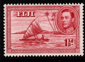 FIJI SG252a 1942 1½d DEEP CARMINE p13½ MTD MINT