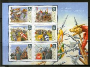 Alderney 2016 Battle of Hasting 950 Years War History Horse Ship M/s MNH # 8216