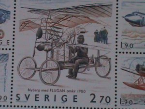SWEDEN-1984-SC#1516-  SWEDISH AVIATION HISTORY-MNH S/S VERY FINE LAST ONE