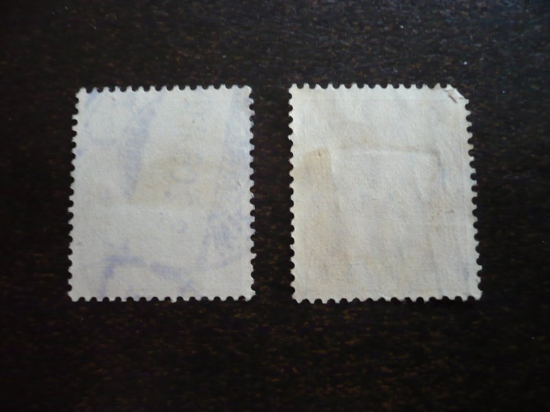 Stamps - Germany - Scott# 82, 83 - Used Partial Set of 2 Germania Stamps