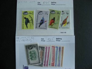 British Honduras collection assembled in sales cards 