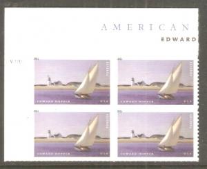#4558 Edward Hopper Plate Block Mint NH