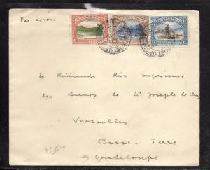 TRINIDAD & TOBAGO (PP1301B) 1937 2C+6C+8C TO GUADELOUPE B/S