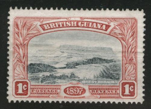 British Guiana Scott 152 Mint No Gum horizontal crease 1897 stamp