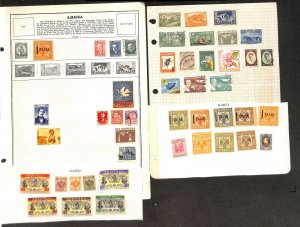 Albania Stamp Collection on 25 Harris Pages, 1913-1988 (BF)