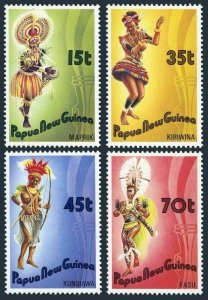 Papua New Guinea 655-658,MNH.Michel 535-538. Folk Dancers 1986.