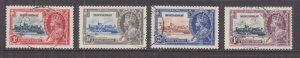 MONTSERRAT, 1935 Silver Jubilee set of 4, used.