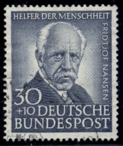 GERMANY #B337, 30+10pf blue, high value in set, used, VF, Scott $52.50