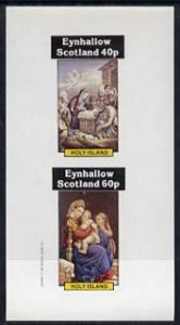Eynhallow 1982 Religious Paintings imperf  set of 2 value...