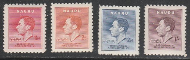 Nauru #35-38 Mint Hinged Full Set of 4