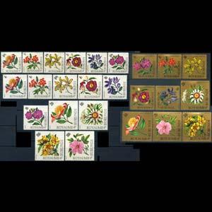 BURUNDI 1966 - Scott# 141-56+C Flowers Set of 25 LH