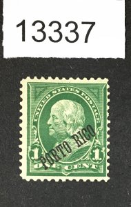 MOMEN: US STAMPS  PUERTO RICO # 210 MINT OG H  LOT #13337