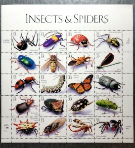 Scott #3351 Insects and Spiders Sheet of 20 Stamps - MNH