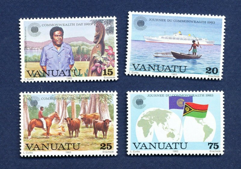 VANUATU - Scott 349-352 - FVF MNH - Commonwealth Day - 1983