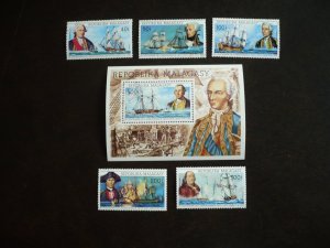 Stamps - Malagasy - Scott#525-526,C137,C140-CTO Set of 5 Stamps & Souvenir Sheet