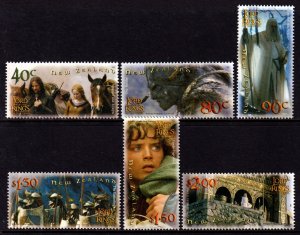 New Zealand 2002 Lord of the Rings Complete Mint MNH Set SC 1835-1840