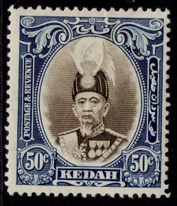 MALAYSIA - Kedah GVI SG65, 50c brown & blue, M MINT. Cat £18.