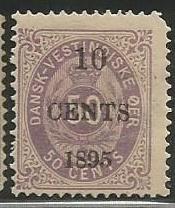 U.S. Scott #15 Danish West Indies Stamp - Mint Single